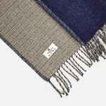 Плед DEVIKA, синий с серым