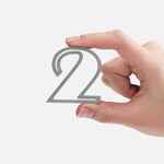 Подвеска SYMBOL, 3D-печать на заказ, цифра 2