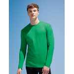Футболка мужская с длинным рукавом MONARCH 150, ярко-зеленая, размер S
