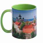 Кружка PROMO PLUS для сублимационной печати, зеленое яблоко