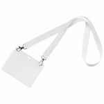 Лента для бейджа с 2 карабинами CARABINE DUO, белая