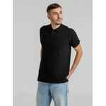 Рубашка поло мужская VIRMA PREMIUM, черная, размер S