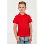 Рубашка поло детская VIRMA KIDS, красная, 8 лет