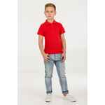 Рубашка поло детская VIRMA KIDS, красная, 8 лет