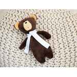 Мягкая игрушка BEASTIE TOYS, мишка с белым шарфом