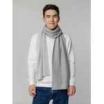 Шарф NOBILIS, белый с серым