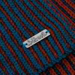 Шарф NOBILIS, бирюзовый с терракотовым