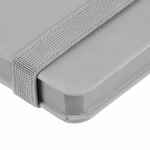 Блокнот SHALL, в линейку, серый