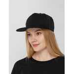 Бейсболка SNAPBACK с прямым козырьком, черная