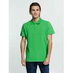 Рубашка поло мужская VIRMA PREMIUM, зеленое яблоко, размер S
