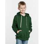 Толстовка с капюшоном детская KIRENGA KIDS, темно-зеленая, 12 лет