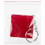 Брелок с рулеткой SQUARE, VER.2, красный