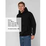 Худи унисекс FULL SWING, черное, размер XS/S