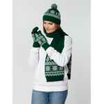 Шапка ELNIK, зеленая с молочно-белым