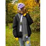 Шарф URBAN FLOW, темно-серый меланж