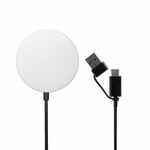 Магнитное зарядное устройство COOPER ROND, 15 Вт, серебристое