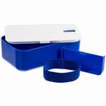 Ланчбокс LUNCH HOUR, белый с синим