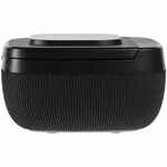 Колонка с беспроводной зарядкой ESCA и подсветкой логотипа, черная