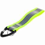 Светоотражающий брелок FLASHLINE, серый с зеленым