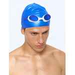 Очки для плавания SWIMATIC, синие с белым