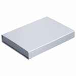 Коробка SILK с ложементом под ежедневник 15х21 см и ручку, VER.2, серая