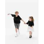 Футболка детская оверсайз TEEZER, черная, 6 лет