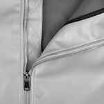 Бомбер из искусственной кожи UNIVER, серый, размер XS/S