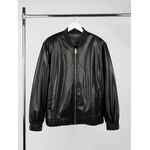 Бомбер из искусственной кожи UNIVER, черный, размер XS/S