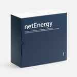 BLUETOOTH-колонка с беспроводной зарядкой и часами NETENERGY, серая