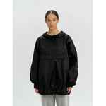 Дождевик-анорак ALATAU, укороченный, черный, единый размер