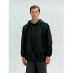 Дождевик-анорак ALATAU, укороченный, черный, единый размер