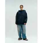 Дождевик-анорак ALATAU, укороченный, темно-синий, единый размер