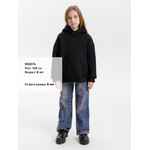 Худи детское оверсайз JUNIPERO, черное, 6 лет