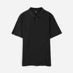 Рубашка поло унисекс TERVISE, черная, размер S