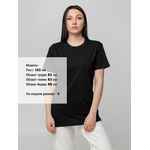 Футболка унисекс T-BOLKA 140, черная, размер S
