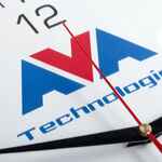 Часы настенные VIVID LARGE, синие