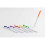 Ручка шариковая PIN, белая с красным