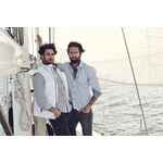 Рубашка мужская в полоску RENO, серая, размер S