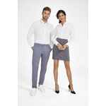 Рубашка женская BECKER WOMEN, темно-серая с белым, размер XS