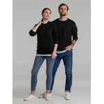 Свитшот унисекс KING, черный, размер XS