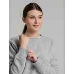 Свитшот унисекс KING, серый меланж, размер S