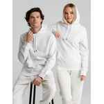 Толстовка с капюшоном унисекс KING, белая, размер XS