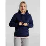 Толстовка с капюшоном унисекс KING, темно-синяя, размер XS