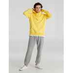 Толстовка с капюшоном унисекс KING, желтая, размер S