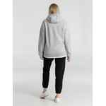 Толстовка с капюшоном унисекс KING, серый меланж, размер XS