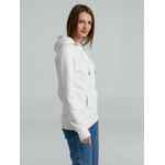 Толстовка на молнии с капюшоном унисекс KING, белая, размер XS