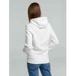 Толстовка на молнии с капюшоном унисекс KING, белая, размер XS