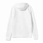 Толстовка на молнии с капюшоном унисекс KING, белая, размер XS