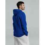 Толстовка на молнии с капюшоном унисекс KING, ярко-синяя, размер XS