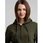 Толстовка на молнии с капюшоном унисекс KING, хаки, размер XS